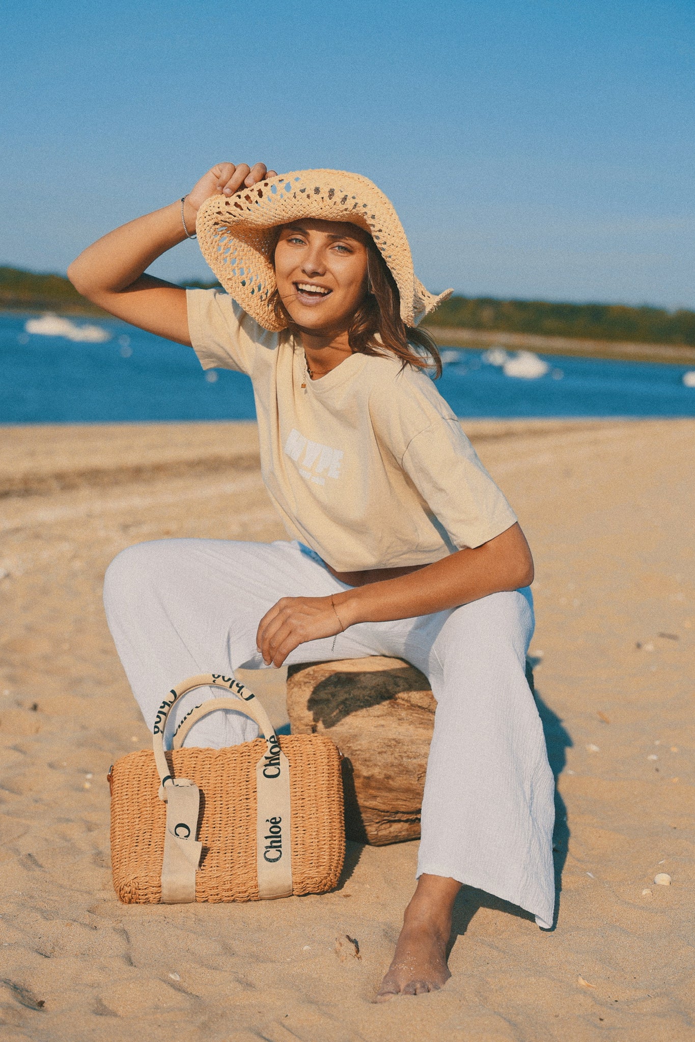 T-shirt beige (CAPPUCCINO)