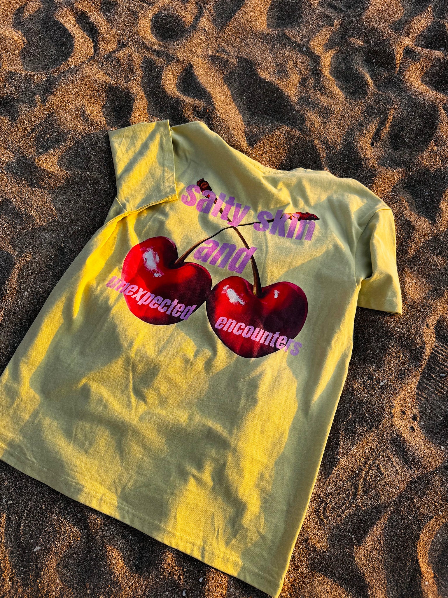 T-SHIRT SALTED CHERRY JAUNE